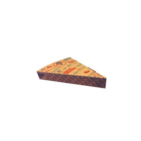 Boîte carton triangulaire pour crêpe ou pizza